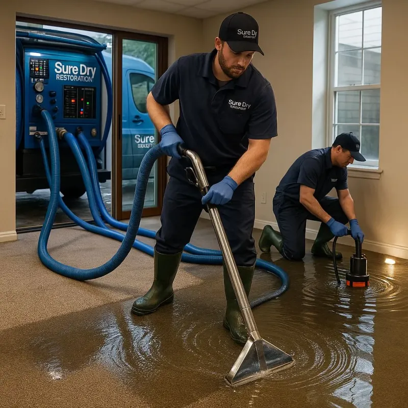 Water Extraction and Removal process in West Coon Rapids, MN